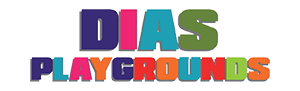Logo of an online store for playground equipment and street fitness equipment diasplaygrounds.com