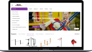 Development of an online store for playground equipment DiasPlaygrounds.com - desktop version by Moxx Advertising
