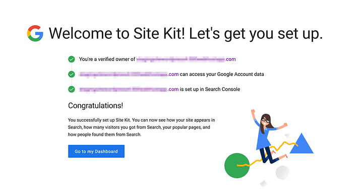 Google Site Kit - Add a site