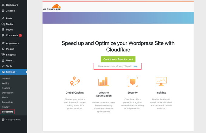 Optimizing Cloudflare for WordPress using a plugin 