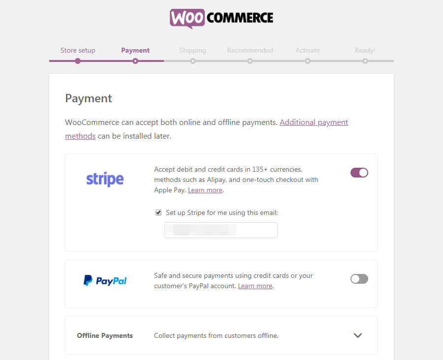 The WooCommerce checkout page