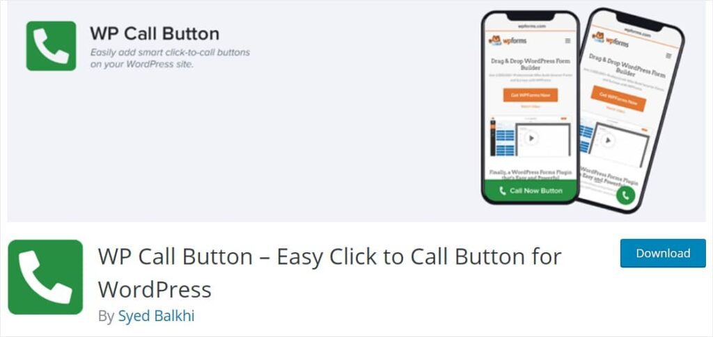 Installing Click to call button for WordPress