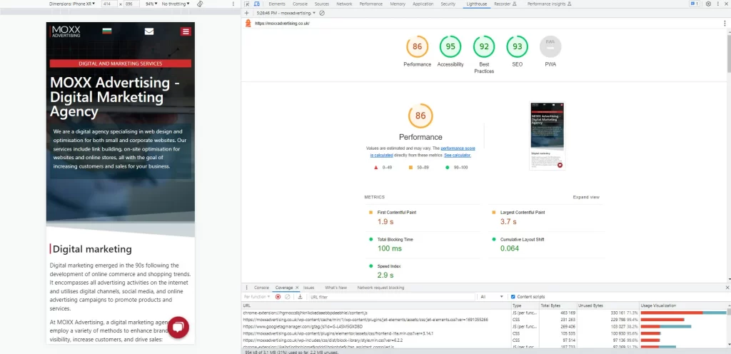 Lighthouse, Performance and Performance insights - Free reports in Google Chrome to check speed 