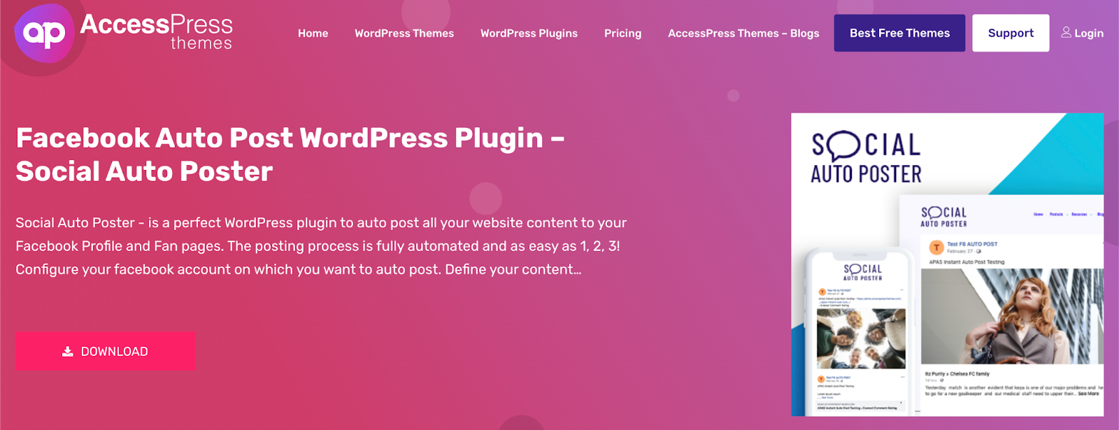 Auto Post to Facebook WordPress Plugins: Social Auto Posters Plugin
