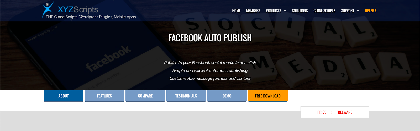 Auto-post to facebook WordPress plugins: WP2Social Auto-post